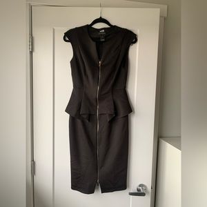 Black fitted dress